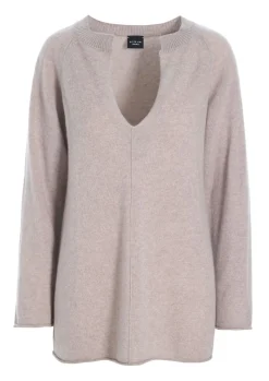 BITTE KAI RAND Bluser|Strik^Cloud cashmere bluse med slids
