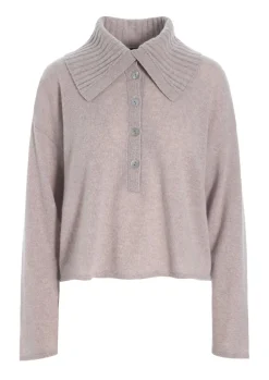 BITTE KAI RAND Bluser|Strik^Cloud cashmere bluse med krave