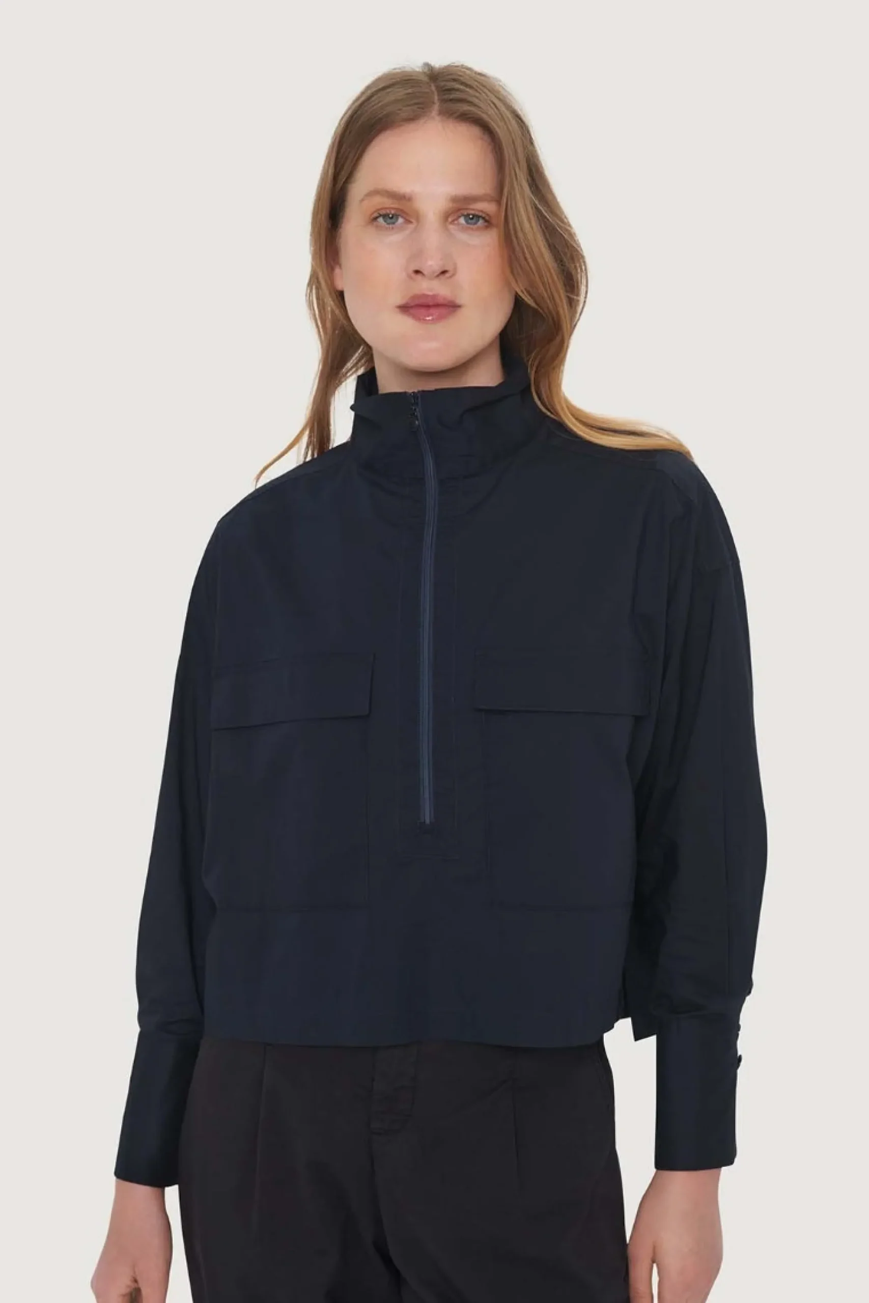 BITTE KAI RAND Skjorter^Core cotton skjorte med lynlås