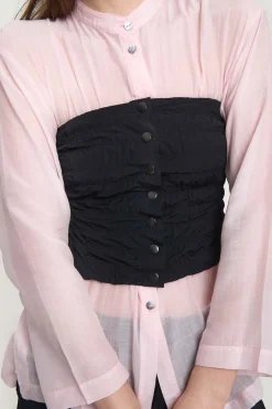 BITTE KAI RAND Accessories|T-shirts & Toppe^Fukkura poplin corsage top