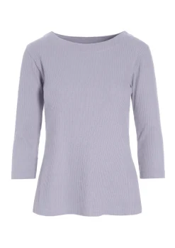 BITTE KAI RAND Bluser^Globe rib bluse med 3/4 ærme