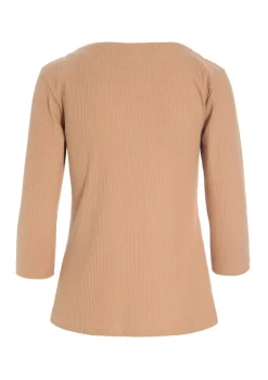 BITTE KAI RAND Bluser^Globe rib bluse med 3/4 ærme