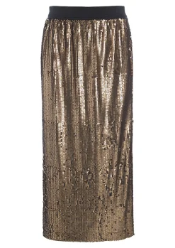 BITTE KAI RAND Nederdele^Oiled sequin nederdel