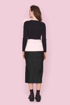 BITTE KAI RAND Nederdele^Pinstripe jersey nederdel