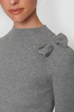 BITTE KAI RAND Bluser|Strik^Saku knit bluse med sløjfe